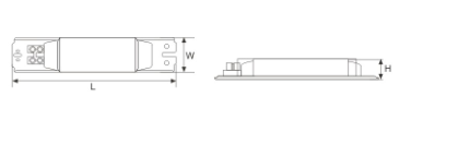 華輝照明 鋁線電感鎮流器尺寸圖 華輝照明 鋁線電感鎮流器尺寸圖