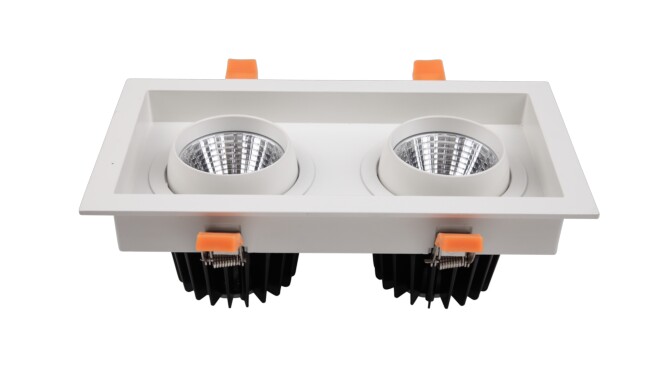 G14系列雙頭COB格柵射燈30W  G14系列雙頭COB格柵射燈30W