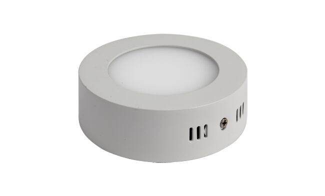 LED 6W 圓形明裝面板燈 外形尺寸125x40mm 白光中性光黃光 LED 6W 圓形明裝面板燈 外形尺寸125x40mm 白光中性光黃光