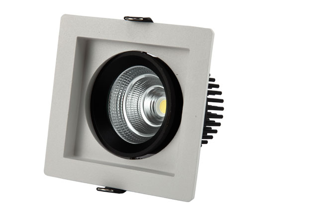 LED 4寸 12W 方形深孔COB嵌燈 開孔120x120mm黃光白光中性光 LED 4寸 12W 方形深孔COB嵌燈 開孔120x120mm黃光白光中性光