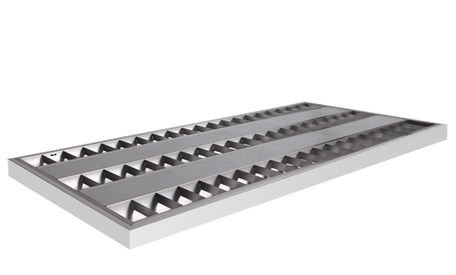 T5  3x28W 豪華型格柵燈盤 600x1200mm  605x1205mm T5  3x28W 豪華型格柵燈盤 600x1200mm  605x1205mm