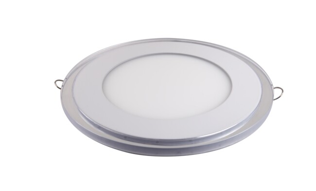 LED面板燈 15W圓形超薄雙色面板燈 開孔Φ140mm 白光藍(lán)邊 可分段控制光色 LED面板燈 15W圓形超薄雙色面板燈 開孔Φ140mm 白光藍(lán)邊 可分段控制光色