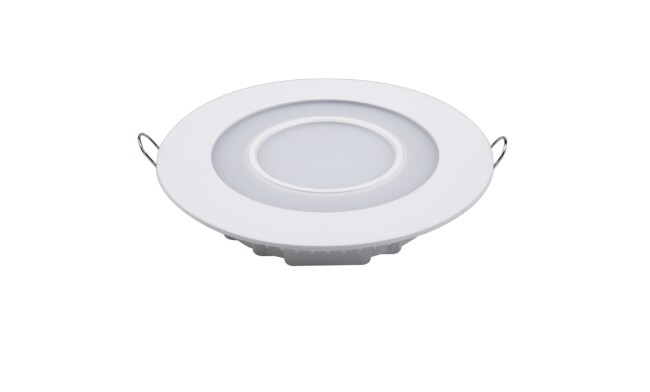 LED面板燈 12W圓形雙色面板燈 開孔Φ138mm 白光藍邊 可分段控制光色 LED面板燈 12W圓形雙色面板燈 開孔Φ138mm 白光藍邊 可分段控制光色